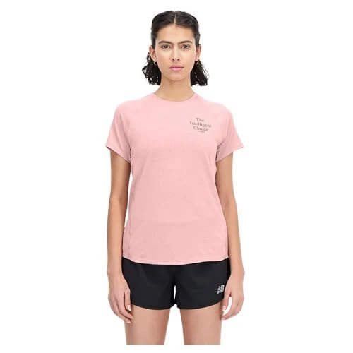 Printed Impact Run Short Sleeve T-Shirt L Pink