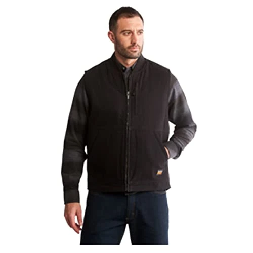 PRO Men's Gritman Lined Canvas Vest, Jet Black, XX-Large High