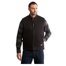 PRO Men's Gritman Lined Canvas Vest, Jet Black, XX-Large High PRO Men's Gritman Lined Canvas Vest, Jet Black, XX-Large High