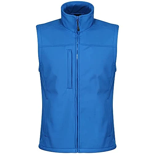 Professional Men's Flux Water Repellent Softshell Bodywarmer Gilet Jacket, Oxford Blue, size Large (