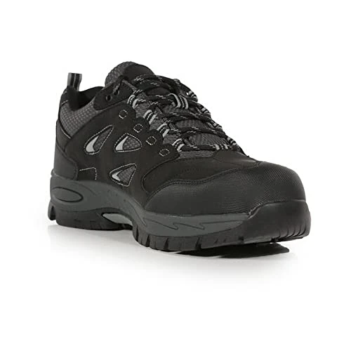 Professional Men's Mudstone Low Safety Boots, Black Granit, 9.5 UK