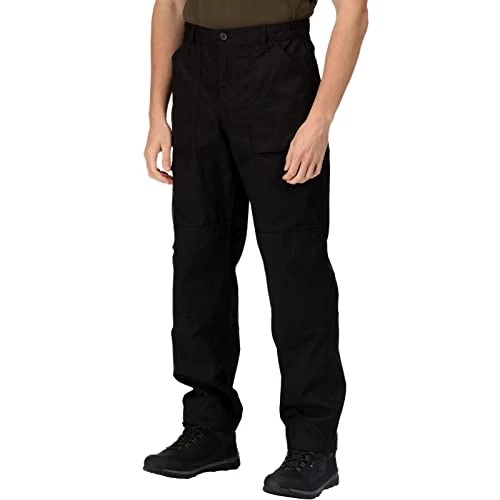 Professional Mens New cargo Work Workwear Trousers - Black - 36