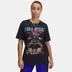 Project Rock Campus Womens T hirt Black / White
