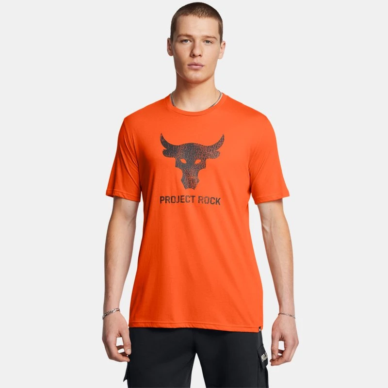 Project Rock Payoff Graphic Mens Short Sleeve Team Orange / Black