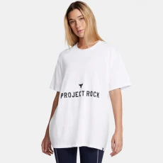 Project Rock Womens T hirt White / Black