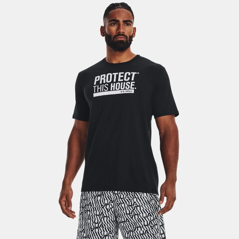 Protect This House Mens Short Sleeve Black / White