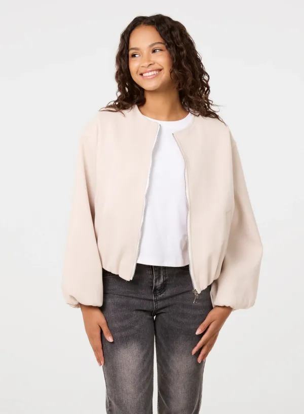 Puffball Jacket - ONE - BEIGE