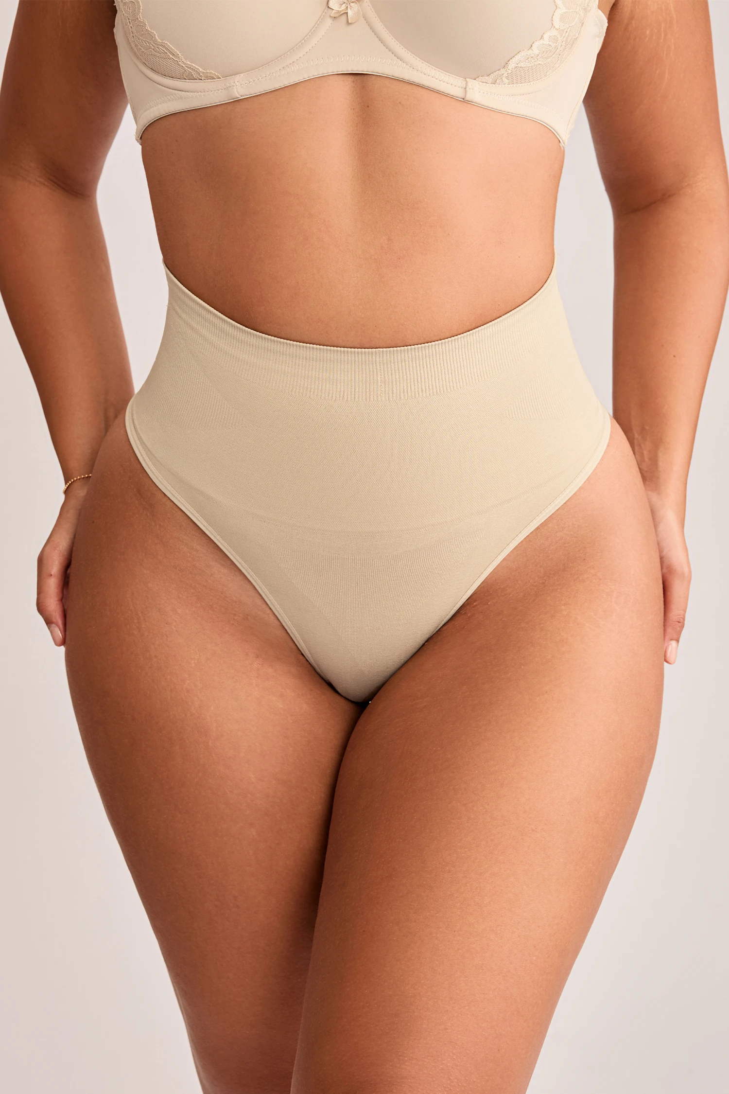 Pulled Together Nude Shapewear Briefs - Beige