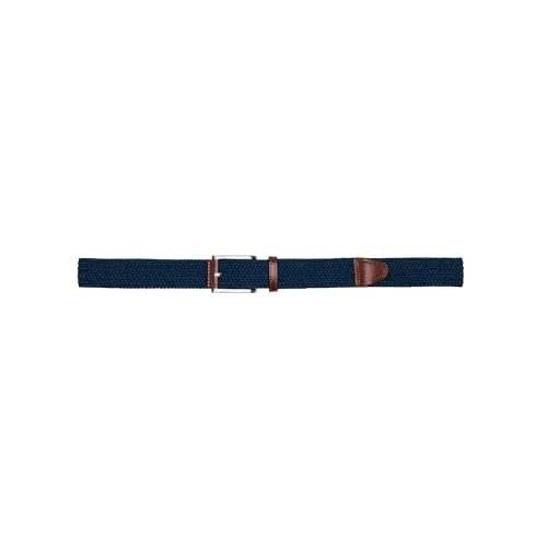 PUMA GOLF Men's Braided Weave Belt, Deep Navy, L/XL