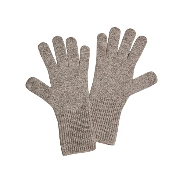 Pure Cashmere Unisex Gloves - Brown