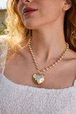Pure of Heart Necklace - Yellow