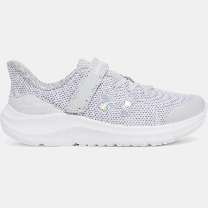 Pursuit AC Girls Pre chool Running Shoes Halo Gray / Halo Gray / Iridescent 135