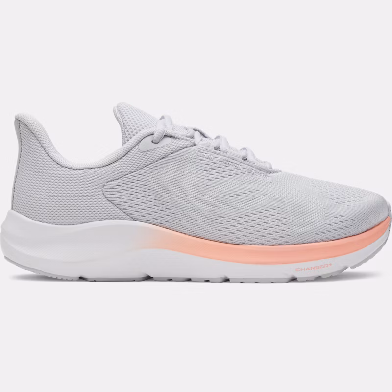 Pursuit 4 Big Logo WoMens Running Shoes Halo Gray / Posh Pink / Distant Gray 65