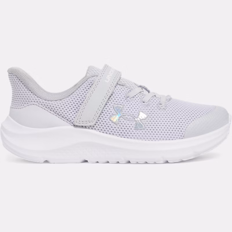 Pursuit AC Girls Pre-School Running Shoes Halo Gray / Halo Gray / Iridescent - Gray
