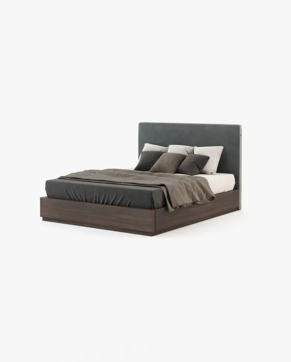 CANTO Bed and Headboard Vienna Anthracite