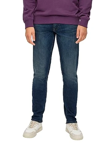 Q/S by  Men's Pete Straight Leg Jeans, Blue, 29 W/34 L