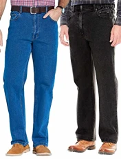 | Quality | Denim Jean in Pack of 2 Stretch Fabric Side Elasticated Waistband Stonewash Finish | MIXck | Quality | Denim Jean in Pack of 2 Stretch Fabric Side Elasticated Waistband Stonewash Finish | MIXck