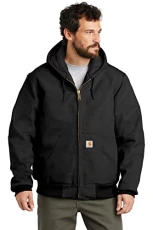 Quilted-Flannel-Lined Duck Active Jacket CTSJ140 Black - 3XL, Black, 3XL