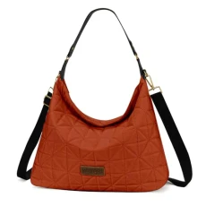 Quilted Hobo Purses and Handbags for Women Shoulder Crossbody Bags, B-l-light Brown, L