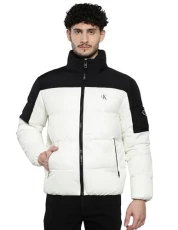 Quilted Jacket Blocking Regular Fit Ecru XL Quilted Jacket Blocking Regular Fit Ecru XL