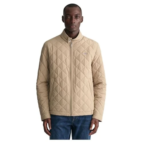 Quilted Windcheater Jacket L Beige