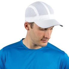 Race Day Performance Running Hat | The Lightweight, Quick Dry, Sport Cap for Men - White