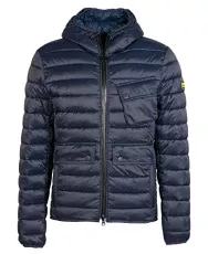 Racer Ouston Hooded Quilted Jacket MQU1590NY91 Navy