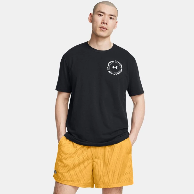 Radial Wordmark Mens Short Sleeve Black / White
