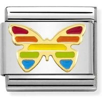 Rainbow Butterfly Charm