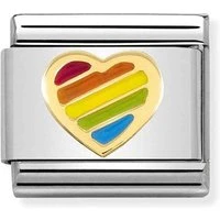 Rainbow Heart Charm