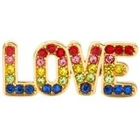 Rainbow Love & Heart Earrings - Gold