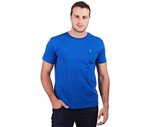 Ralph Lauren - Mens Custom/Standard Fit Small Pony Crew Neck Cotton Jersey T-Shirt *15 Colours Avail