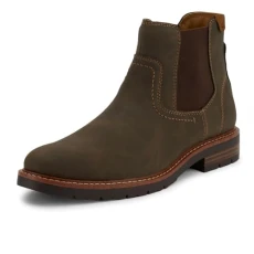 Ransom Men's Rugged Chelsea Boots, dark brown, 9.5 UK