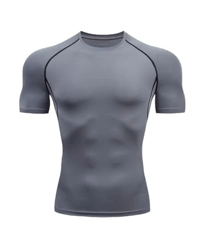 Rashguard Compression Shirt for Men UV Protection Shirt Men Quick-Drying Lightweight Breathable Sun 