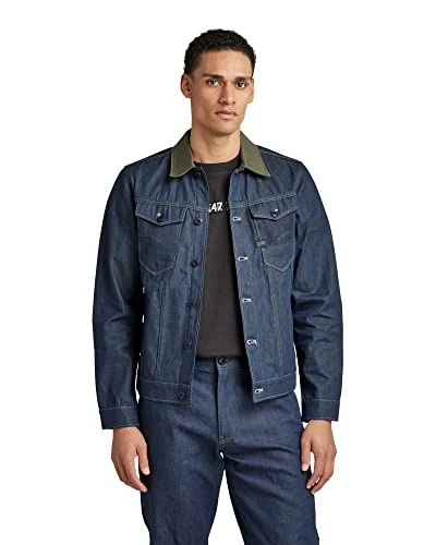 RAW Men's Arc 3D Jacke PM, Blue (raw denim D21077-C970-001), M