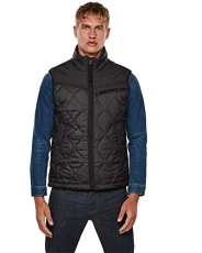 RAW Men's Attacc Heatseal Quilted Weste, Black (dk black D17563-C470-6484), S RAW Men's Attacc Heatseal Quilted Weste, Black (dk black D17563-C470-6484), S