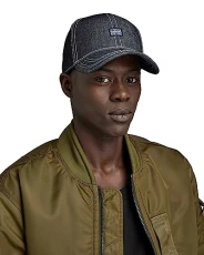 RAW Men's Avernus Original Denim Baseball Cap, Blue (raw denim D22315-B988-001), PC RAW Men's Avernus Original Denim Baseball Cap, Blue (raw denim D22315-B988-001), PC