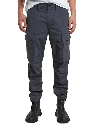 RAW Men's Core Regular Cargo Pants, Blue (petrol D24309-D308-860), 36W / 32L