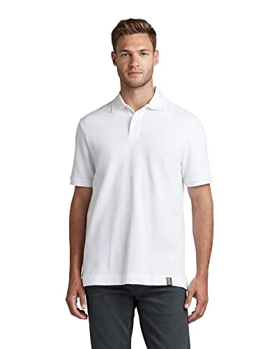 RAW Men's Essential Poloshirt, White (white D22783-D287-110), L