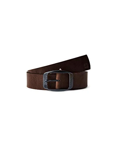 RAW Men's Ladd Belt, dk Brown/Black Metal, 65