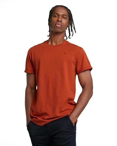 RAW Men's Lash Straight T-Shirt,Red (rusty red B353-A923),M