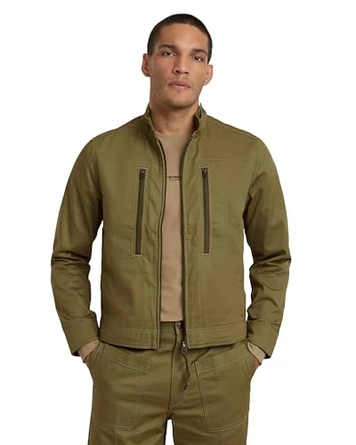 RAW Men's Lt wt deck jkt Jackets, Green (smoke olive D24288-C962-B212), S