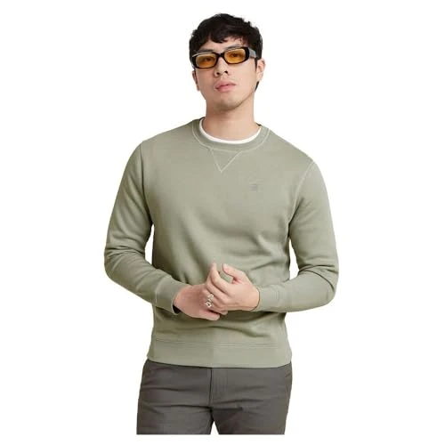 RAW Men's Premium Core Sweatshirt Sweater, Grey (Wrought Iron D16917-c235-g284), M