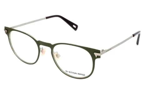 Raw Women's GS2130 Flat Metal GALLAM Optical Frames, Green (Khaki Matte), 49.0