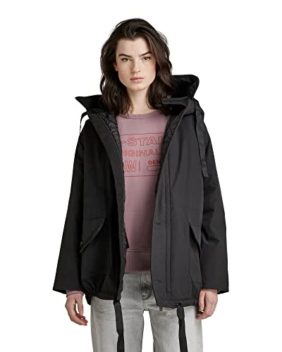 RAW Women's Mid Parka, Black (dk black D22024-A281-6484), M