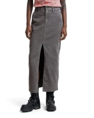 RAW Women's Midi Pencil Skirt, Grey (Granite D25237-d730-1468), 26W