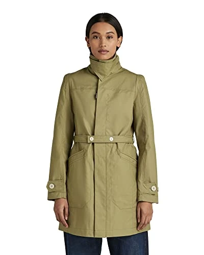 RAW Women's Slim Minor Trenchcoat, Green (fresh army green D21015-A501-9822), M