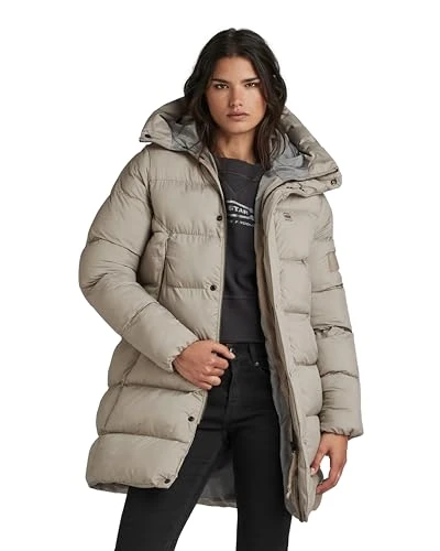 RAW Women's Whistler Parka Puffer wmn, Grey (elephant skin D23535-D199-G106), S