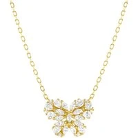 Ray Of Light Gold Butterfly Necklace - 38cm