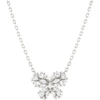 Ray Of Light Silver Butterfly Necklace - 38cm